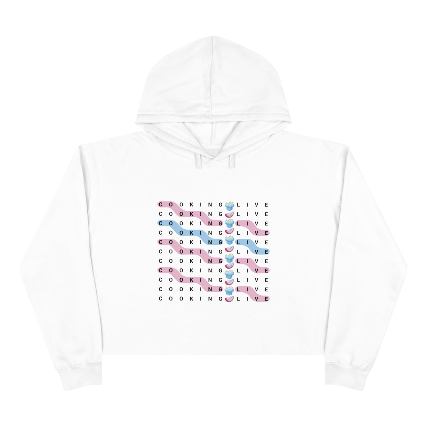 Cooking Live Crop Hoodie