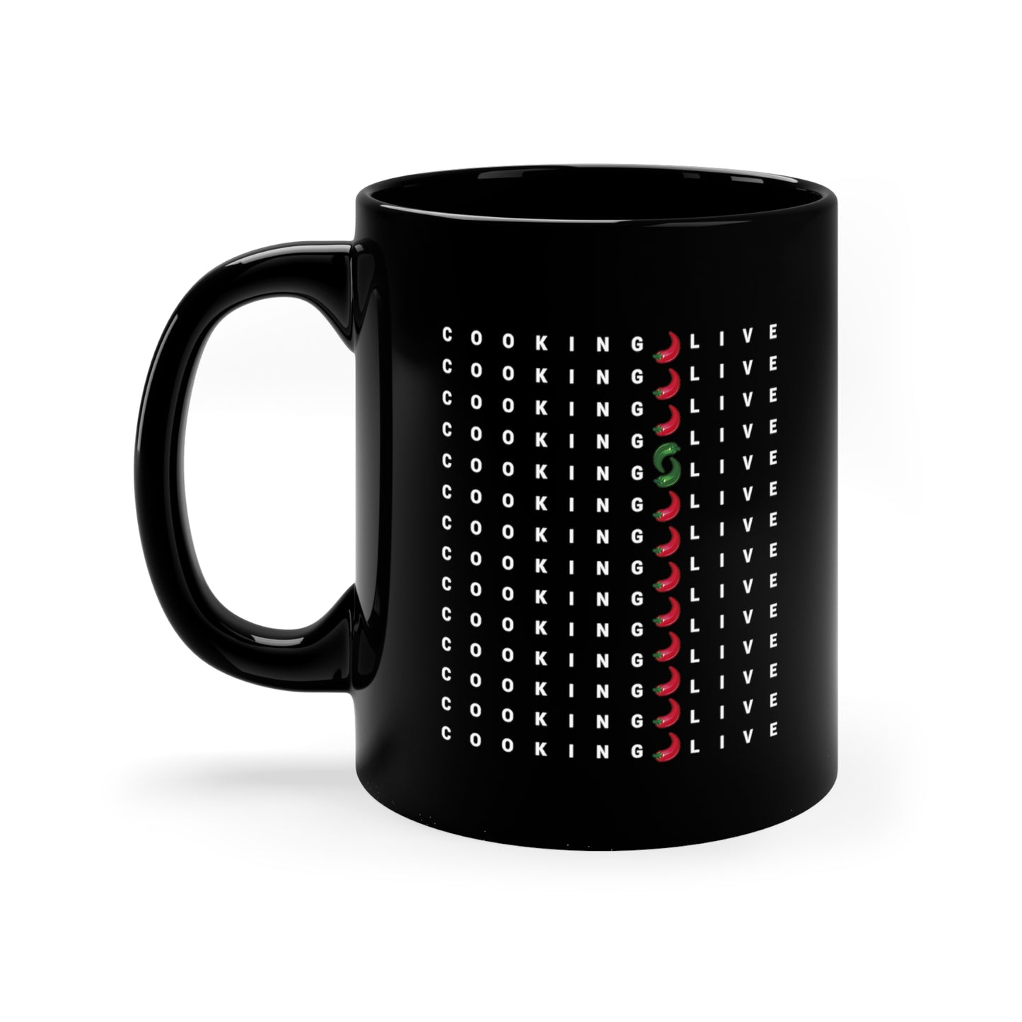 Cooking Live 11oz Black Mug