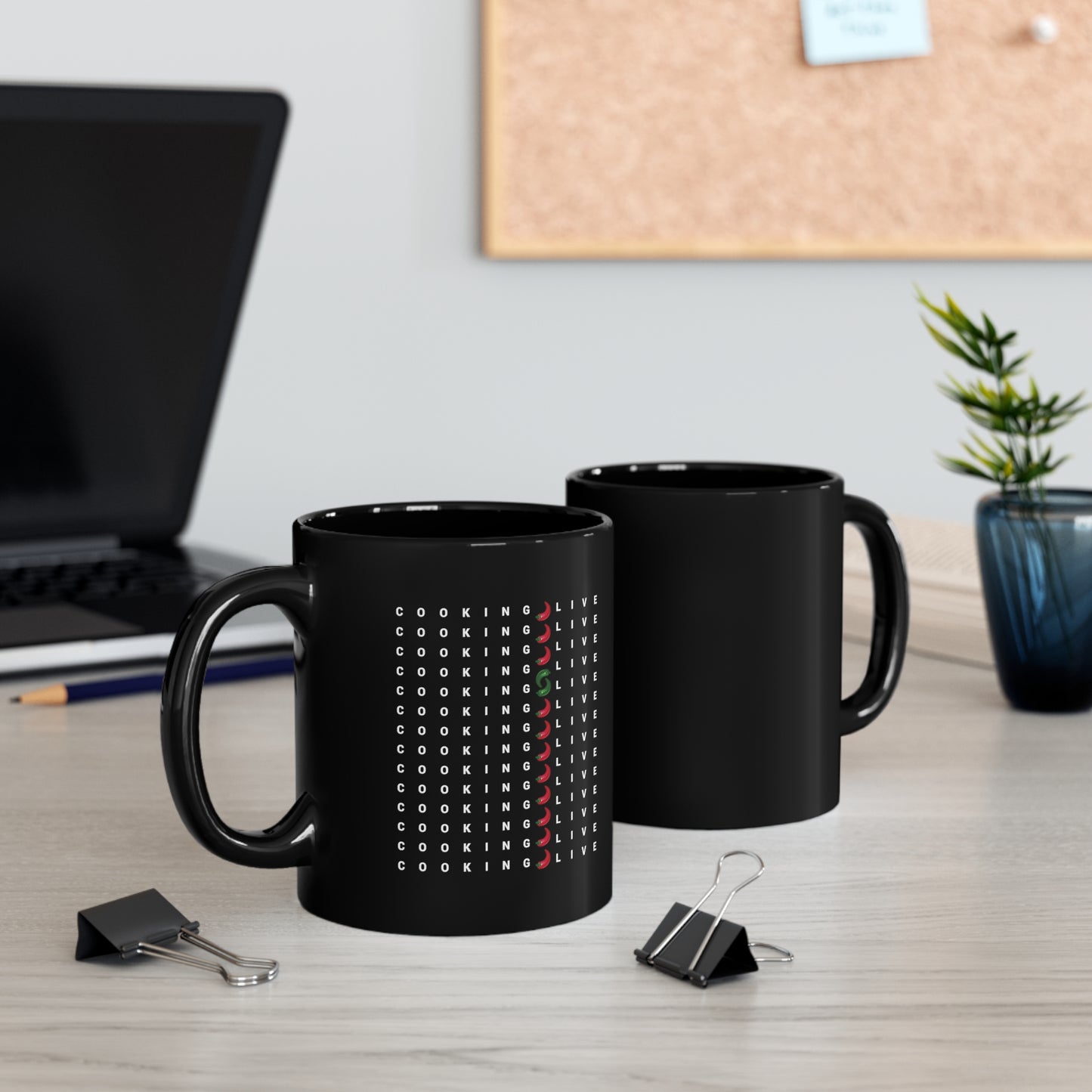 Cooking Live 11oz Black Mug