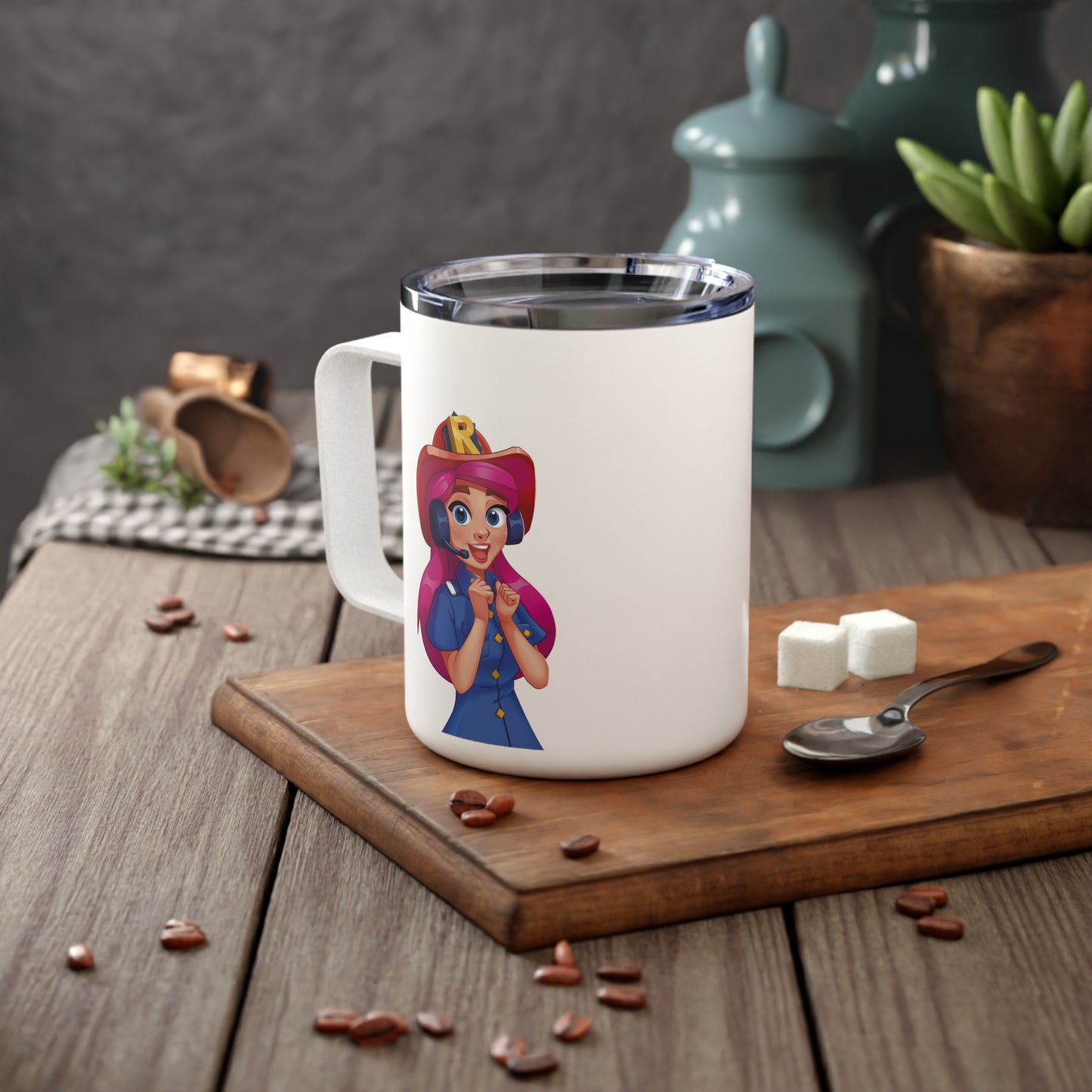 Rescue Dash Insulated Coffee Mug, 10oz