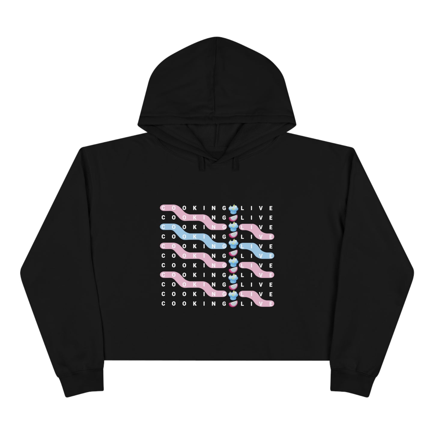 Cooking Live Crop Hoodie