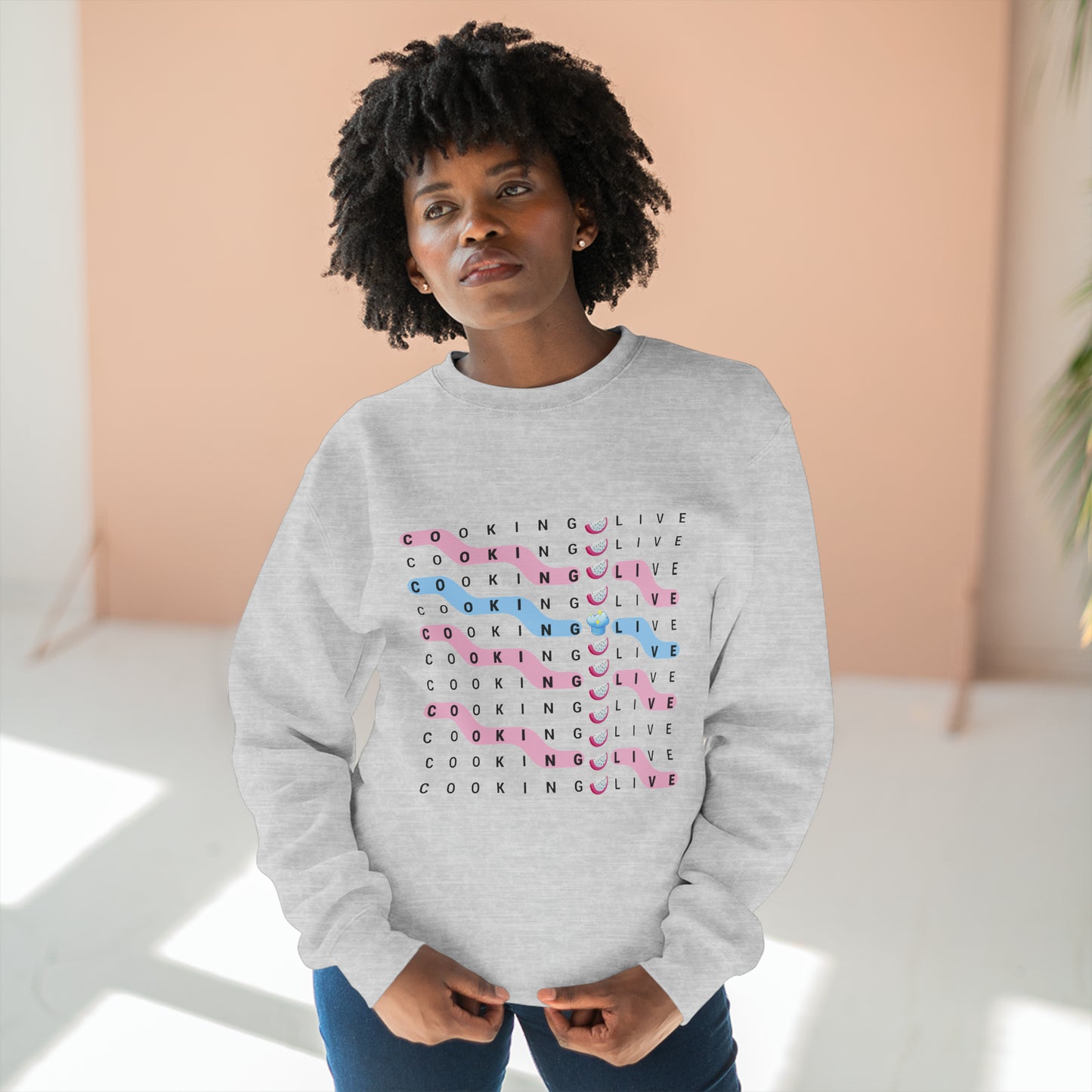Cooking Live Unisex Premium Crewneck Sweatshirt