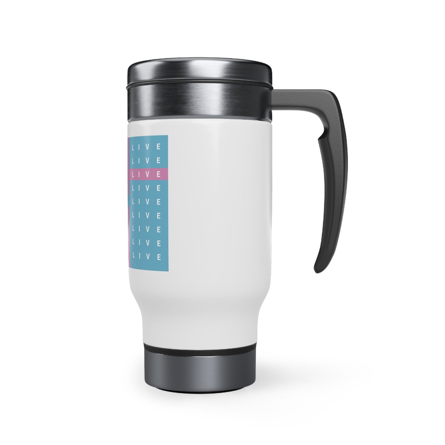 Cooking Live Stainless Steel Travel Mug with Handle, 14oz