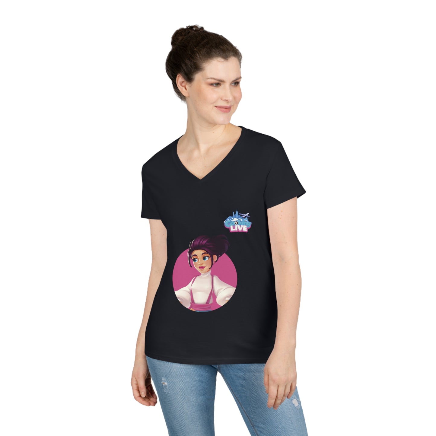 Ladies' V-Neck T-Shirt