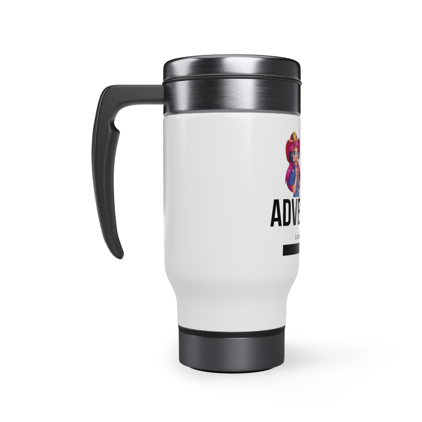 Rescue Dash Stainless Steel Travel Mug with Handle, 14oz