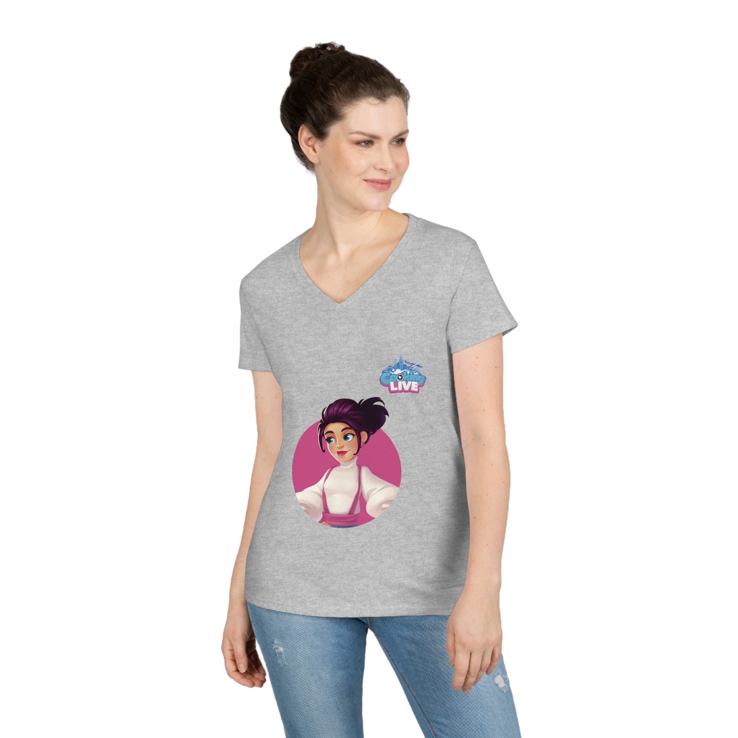 Ladies' V-Neck T-Shirt