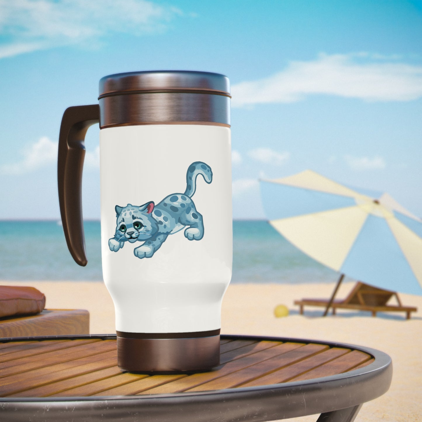 Rescue Dash Stainless Steel Travel Mug with Handle, 14oz