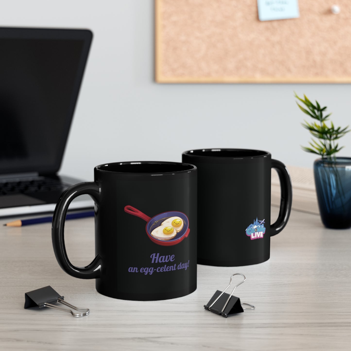 Cooking Live 11oz Black Mug