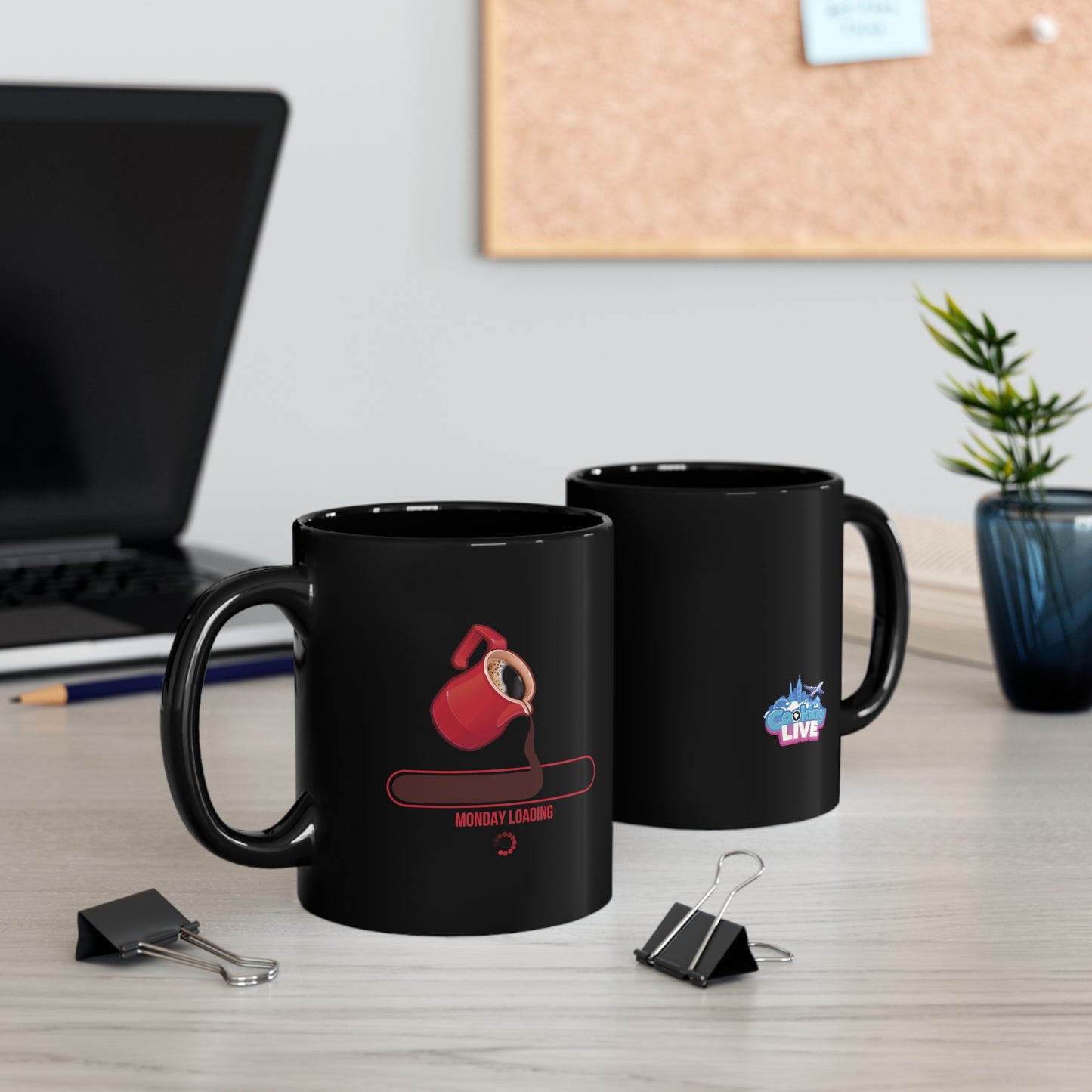 Cooking Live 11oz Black Mug