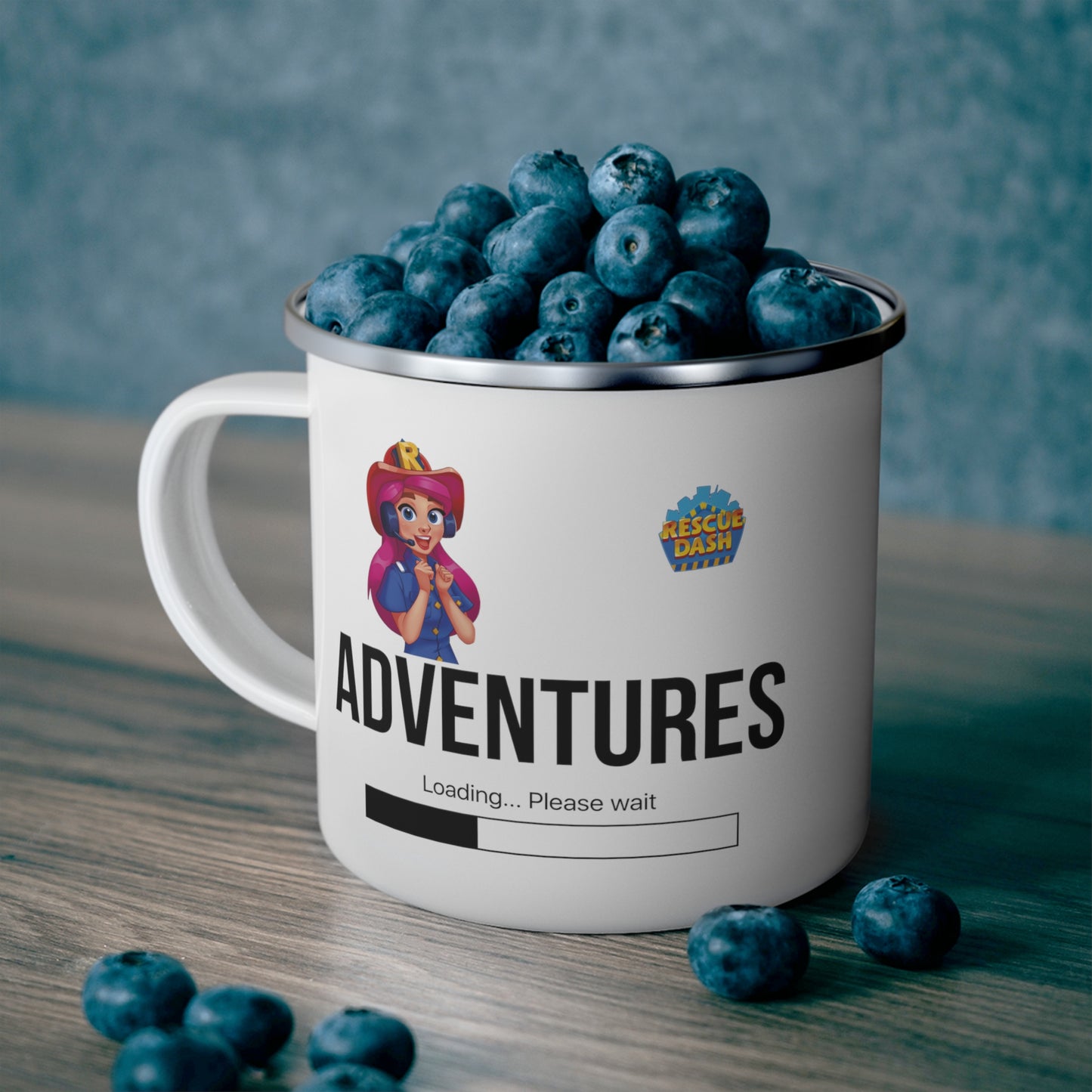 Rescue Dash Enamel Camping Mug