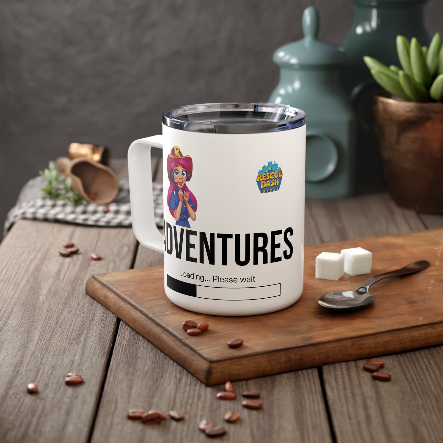 Rescue Dash Insulated Coffee Mug, 10oz