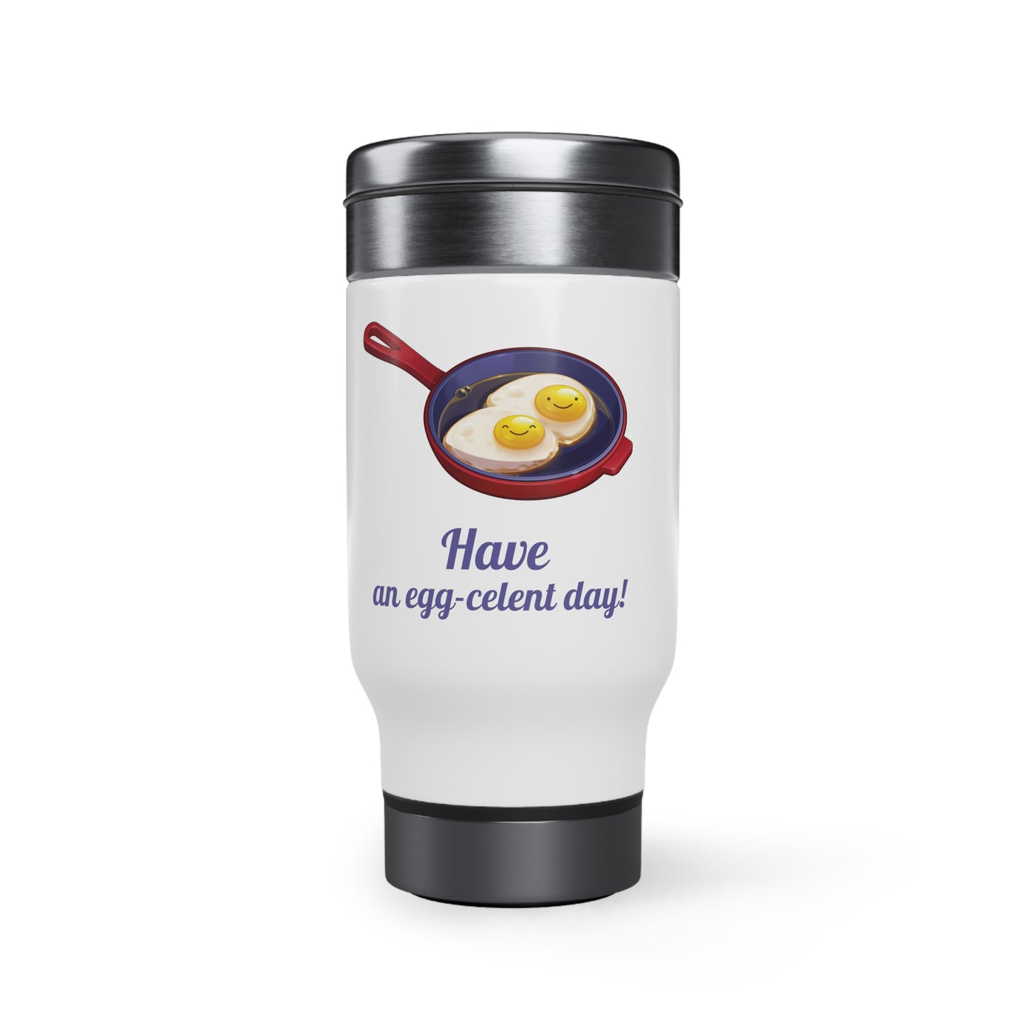 Cooking Live Stainless Steel Travel Mug with Handle, 14oz
