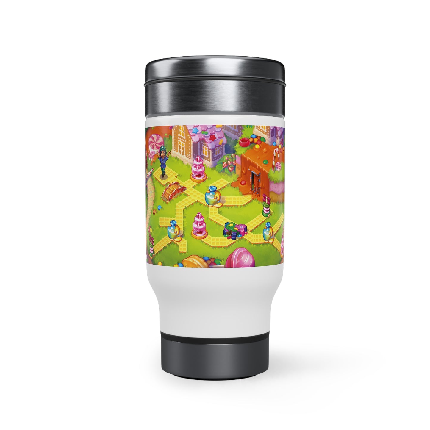 Rescue Dash Stainless Steel Travel Mug with Handle, 14oz