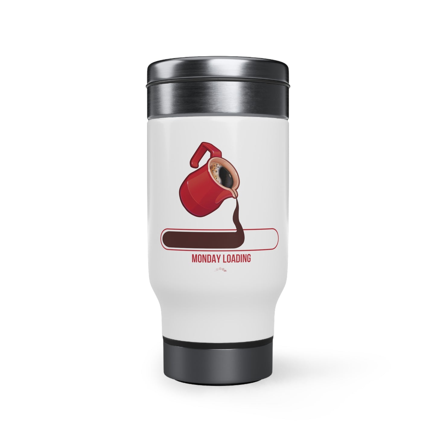 Cooking Live Stainless Steel Travel Mug with Handle, 14oz