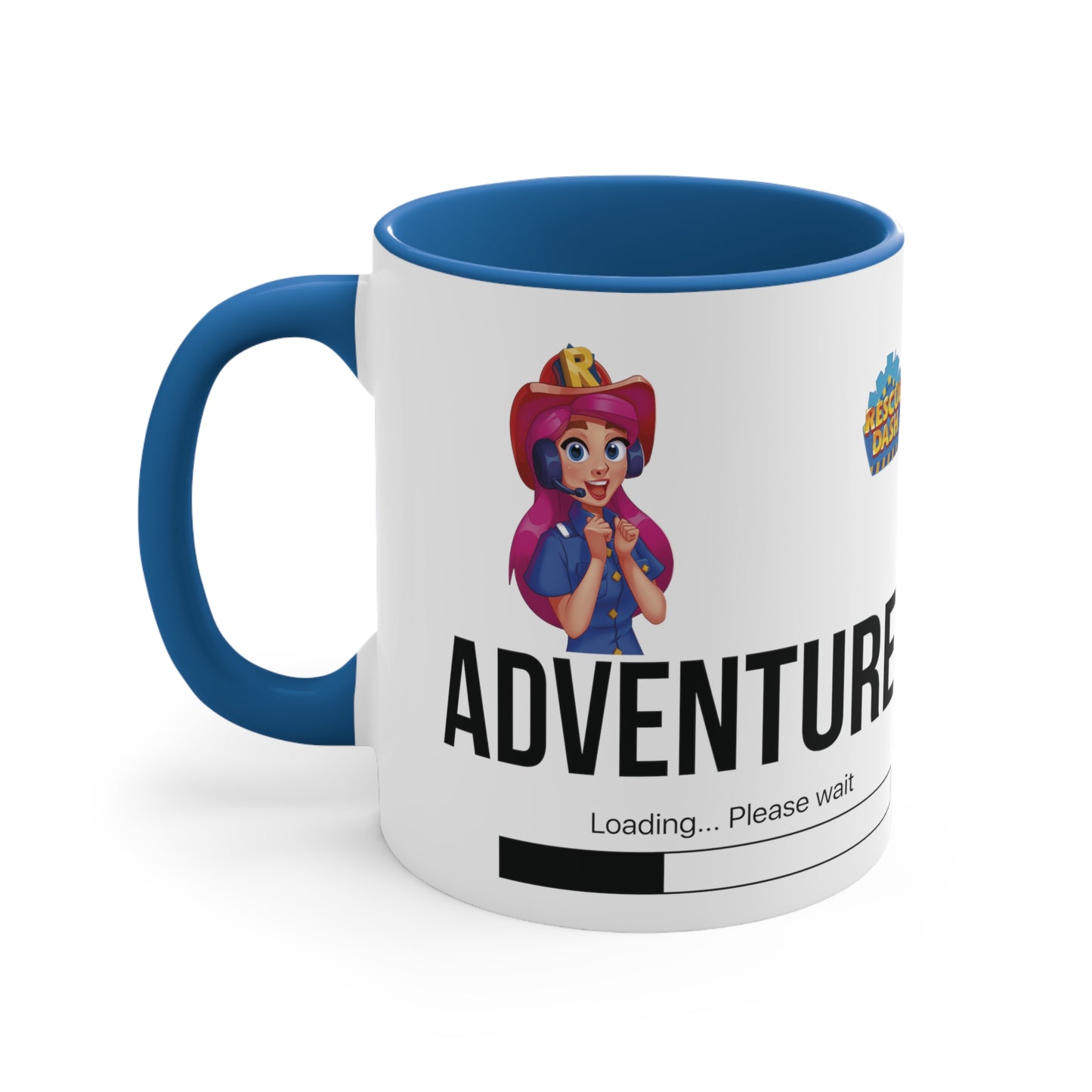 Rescue Dash Accent Coffee Mug, 11oz
