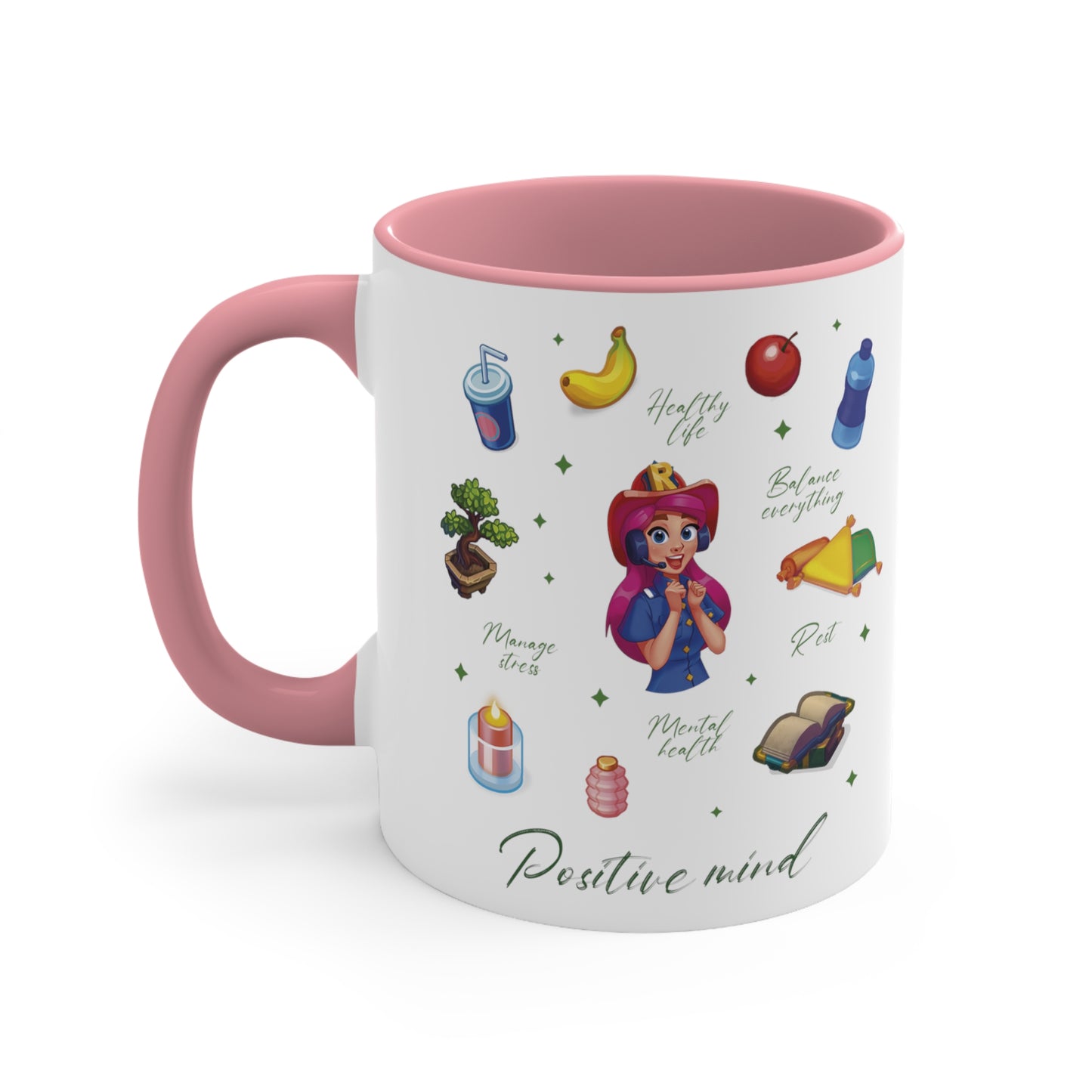 Rescue Dash Accent Coffee Mug, 11oz