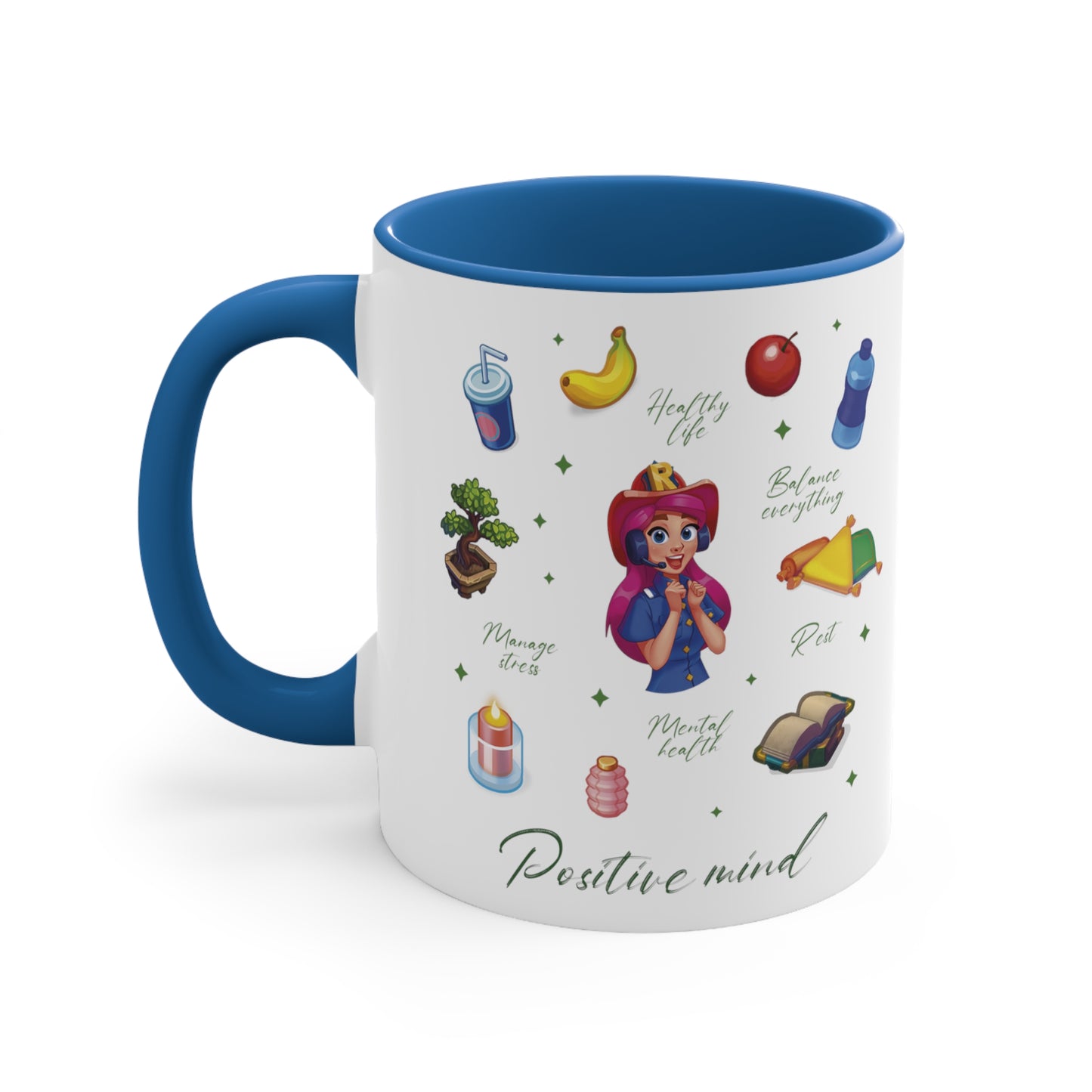 Rescue Dash Accent Coffee Mug, 11oz