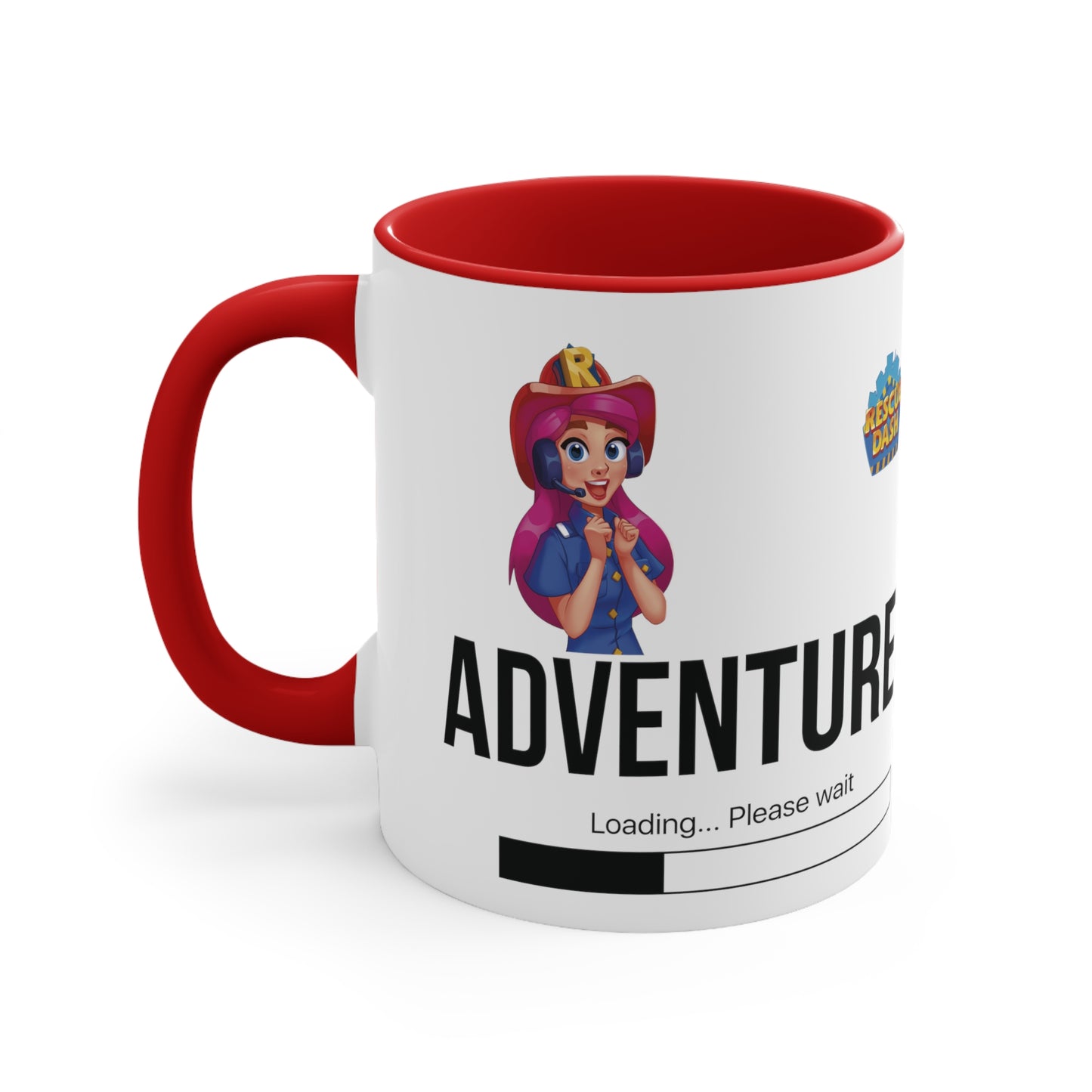 Rescue Dash Accent Coffee Mug, 11oz