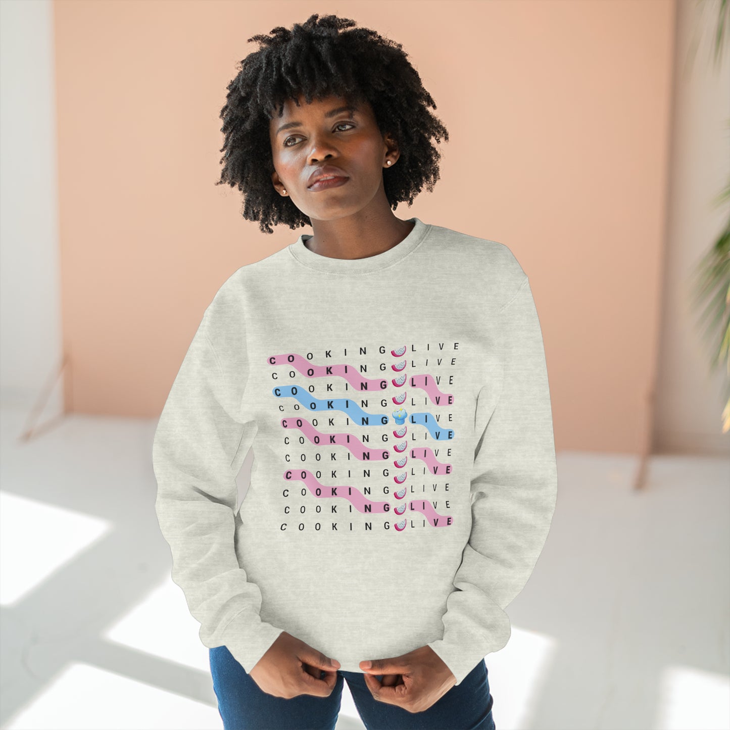 Cooking Live Unisex Premium Crewneck Sweatshirt