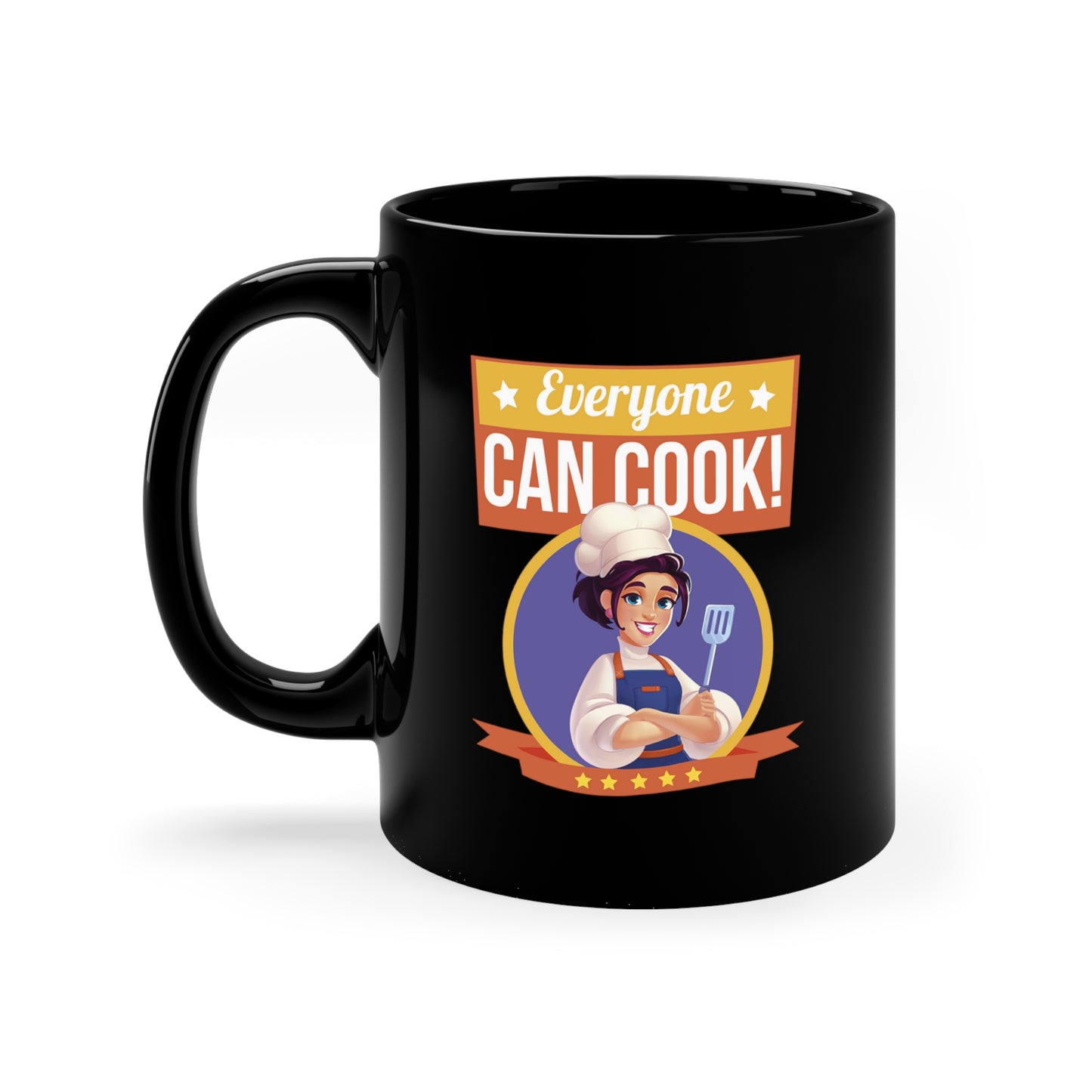 Cooking Live 11oz Black Mug