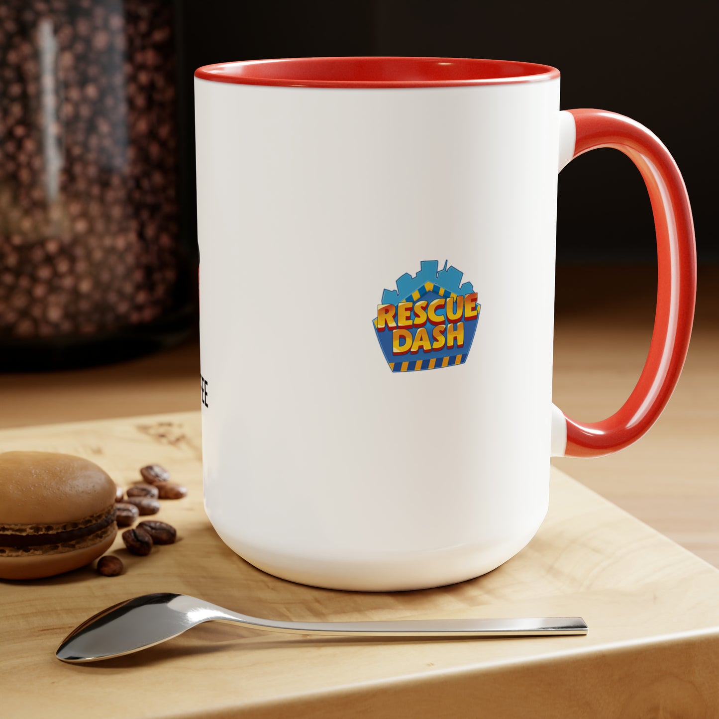 Rescue Dash Two-Tone Coffee Mugs, 15oz