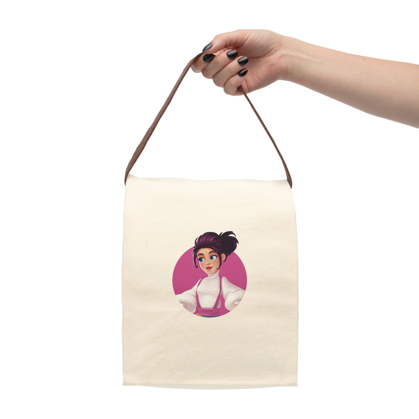 Canvas Lunch Bag With Strap